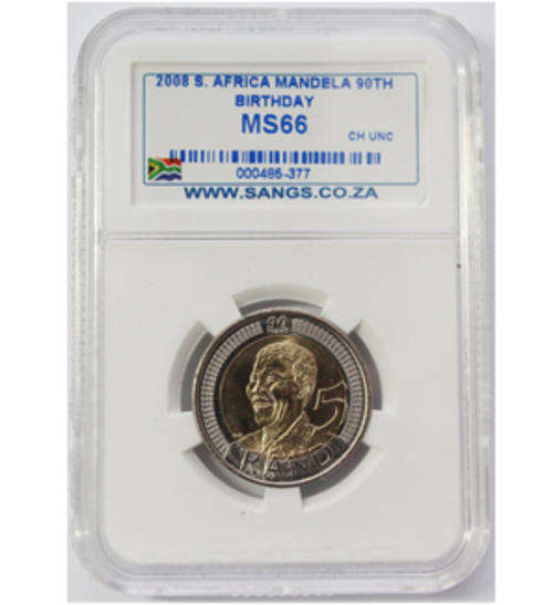 ** S AFRICA R5 MANDELA MS 66  **